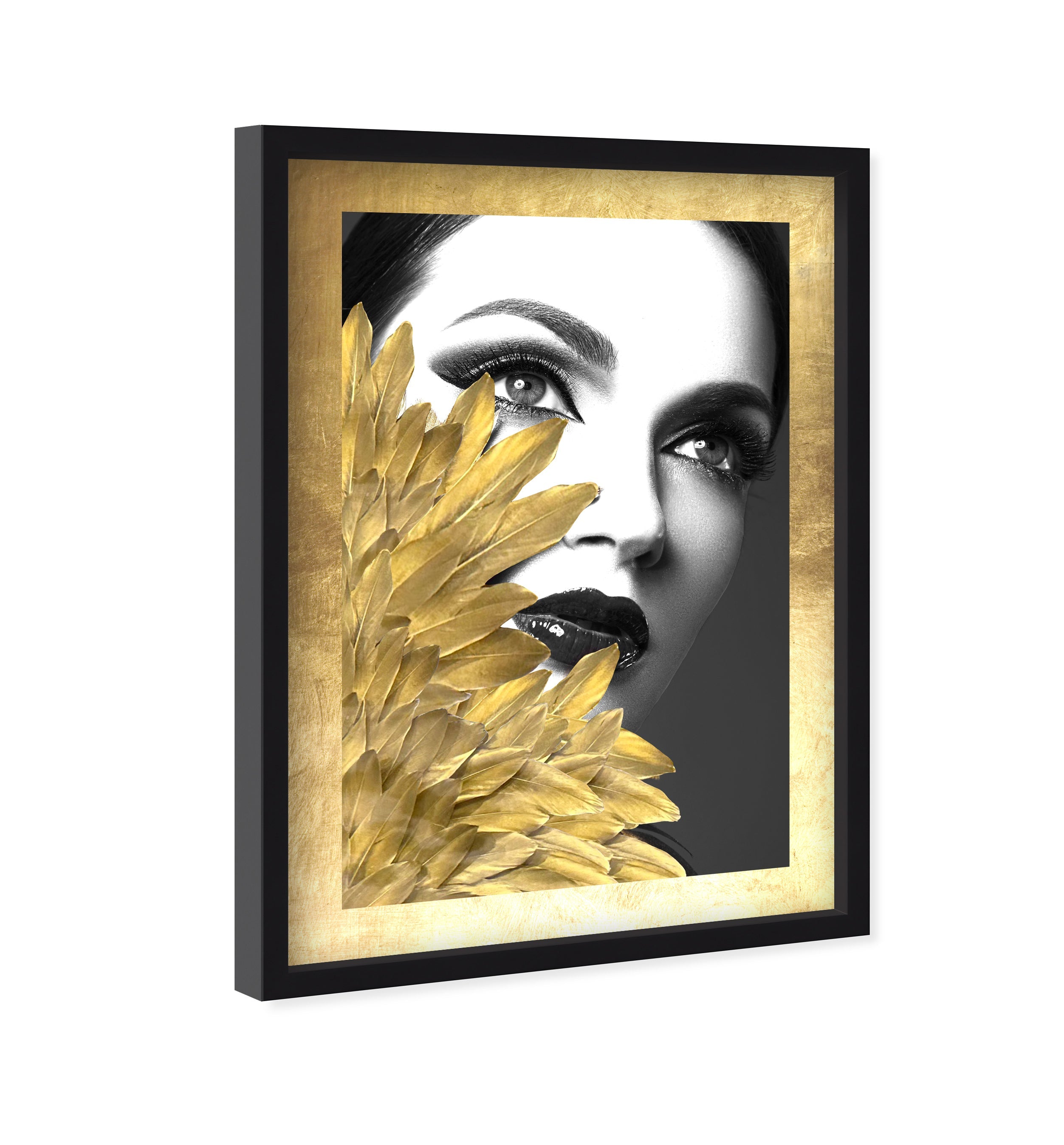 B&W Feathered Couture Cover II Secondary image