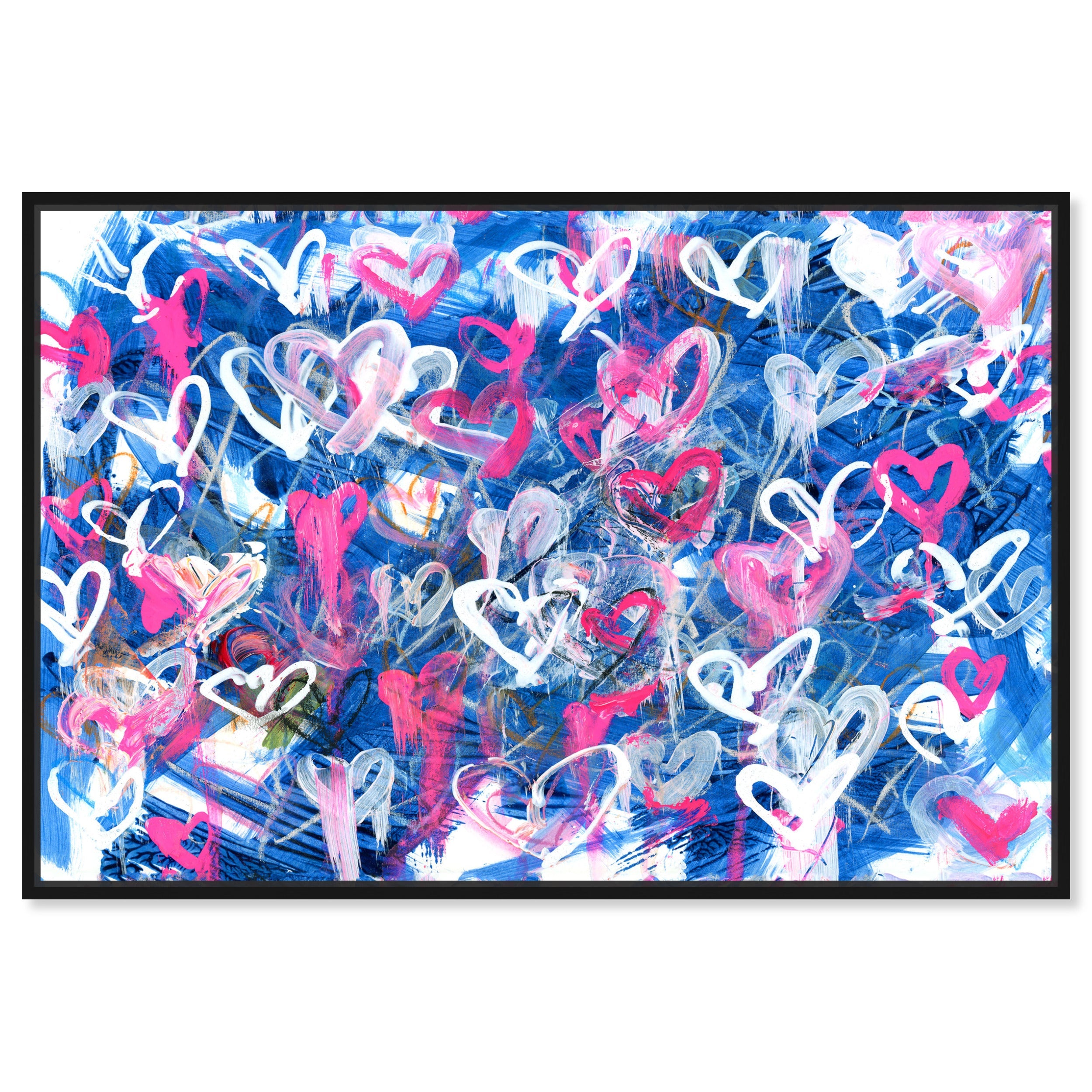 Love on The Blue - With Acrylic Paint