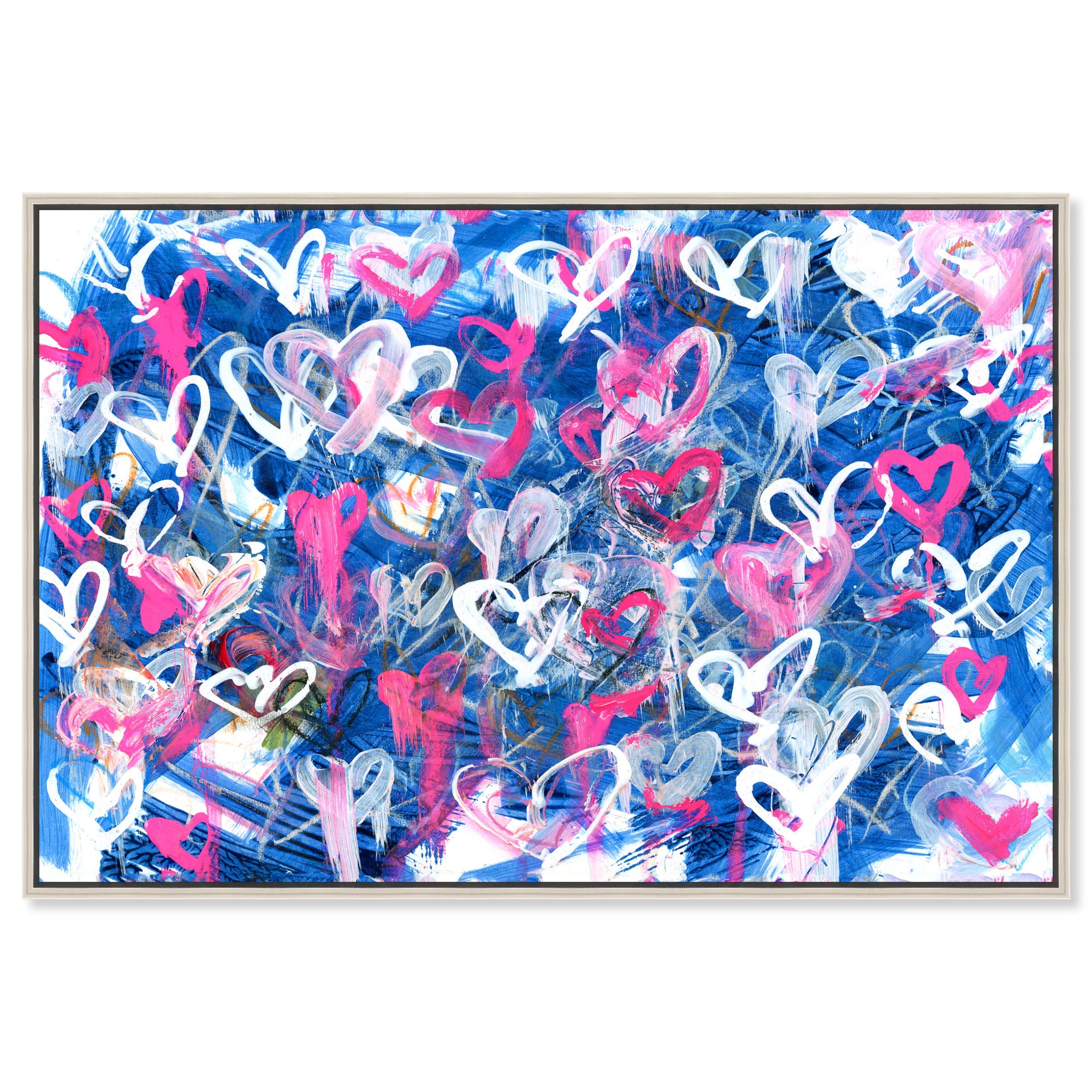 Love on The Blue - With Acrylic Paint