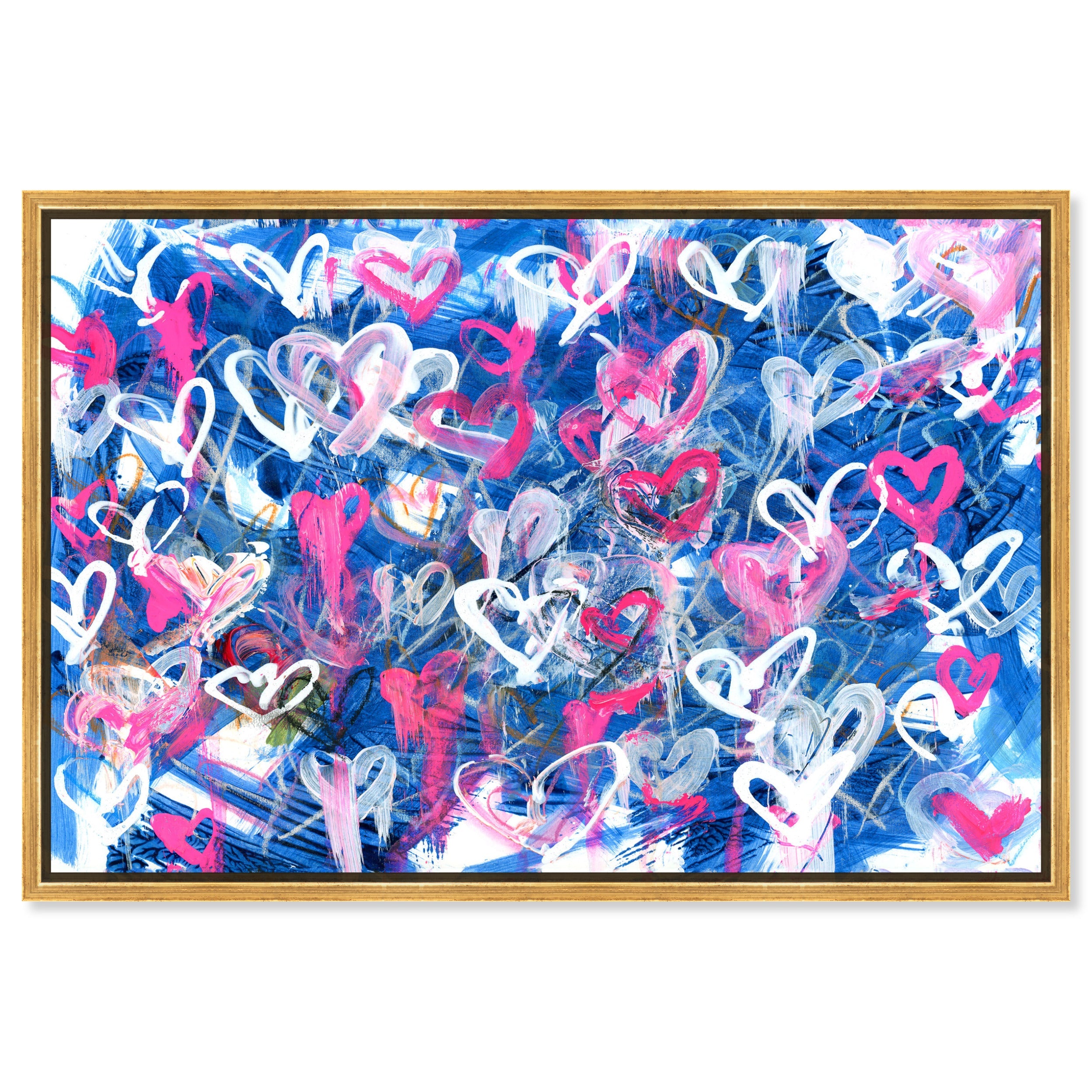 Love on The Blue - With Acrylic Paint