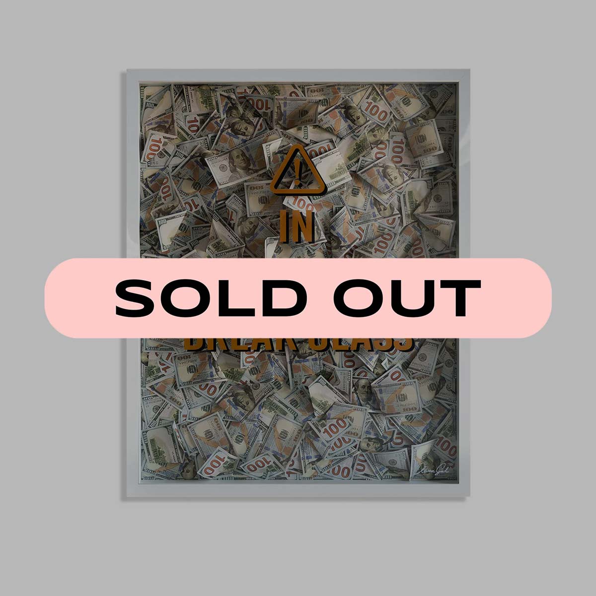 Emergency Money - Framed 3D Art Main image