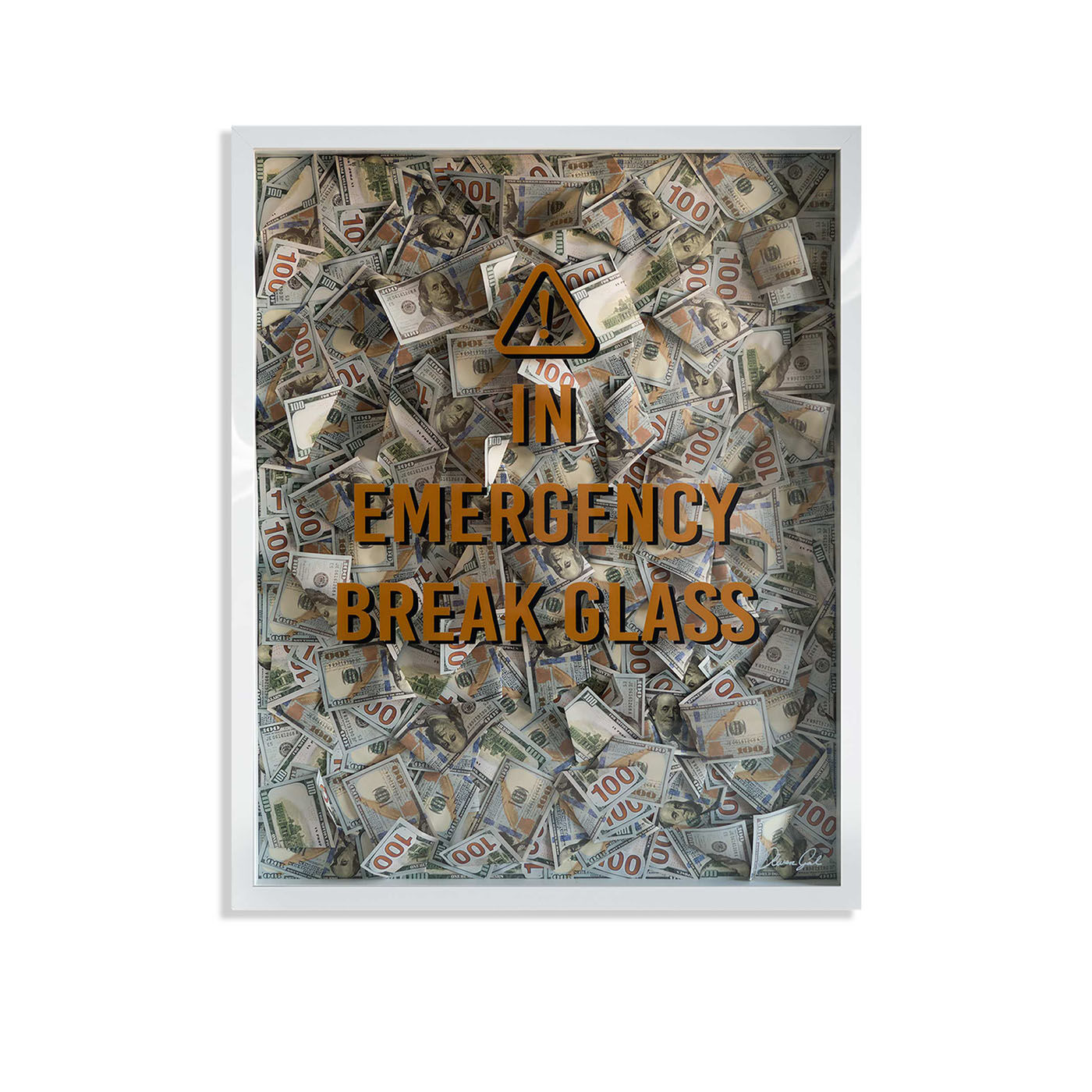 Emergency Money - Framed 3D Art Secondary image