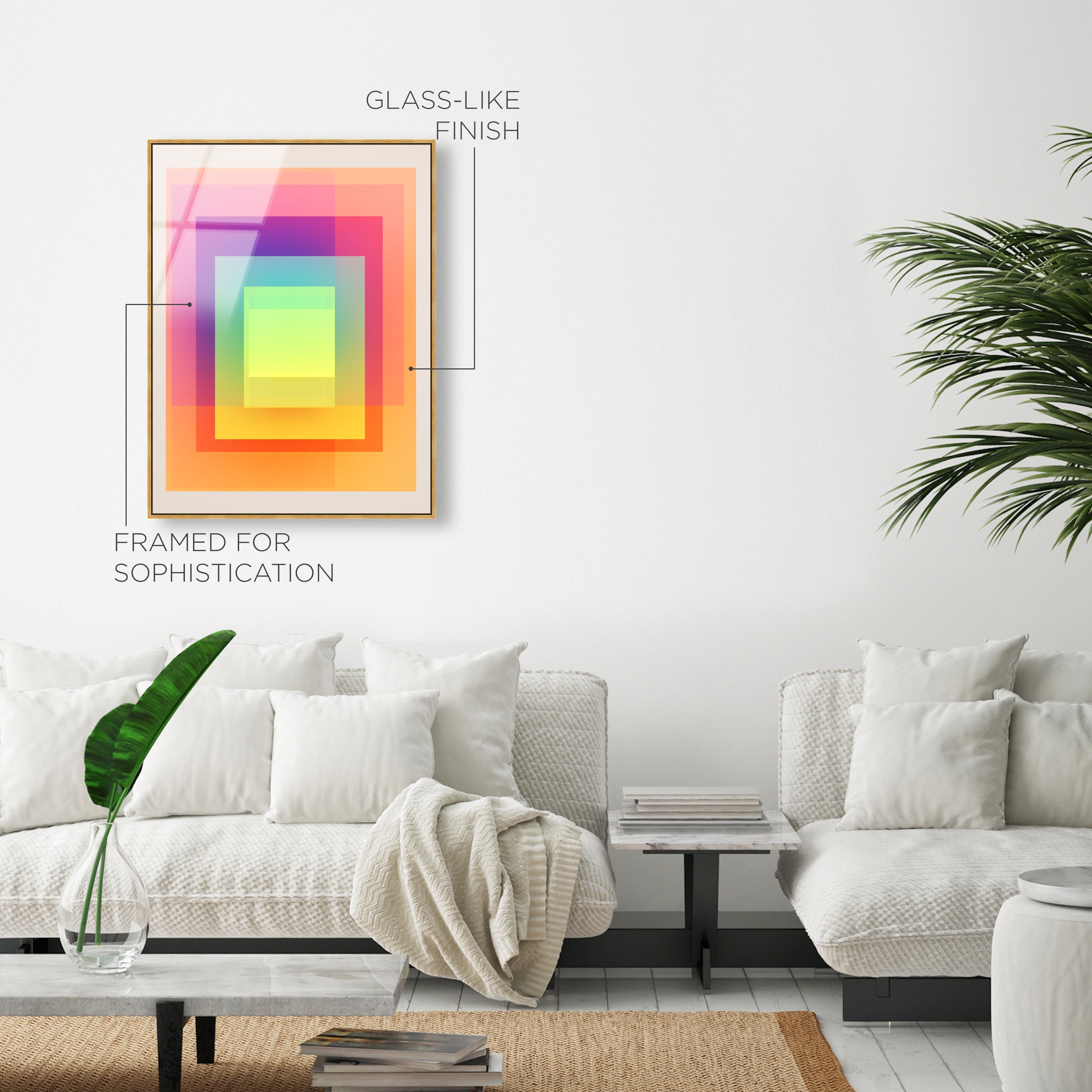Neon Geo 1 | Acrylic Panel