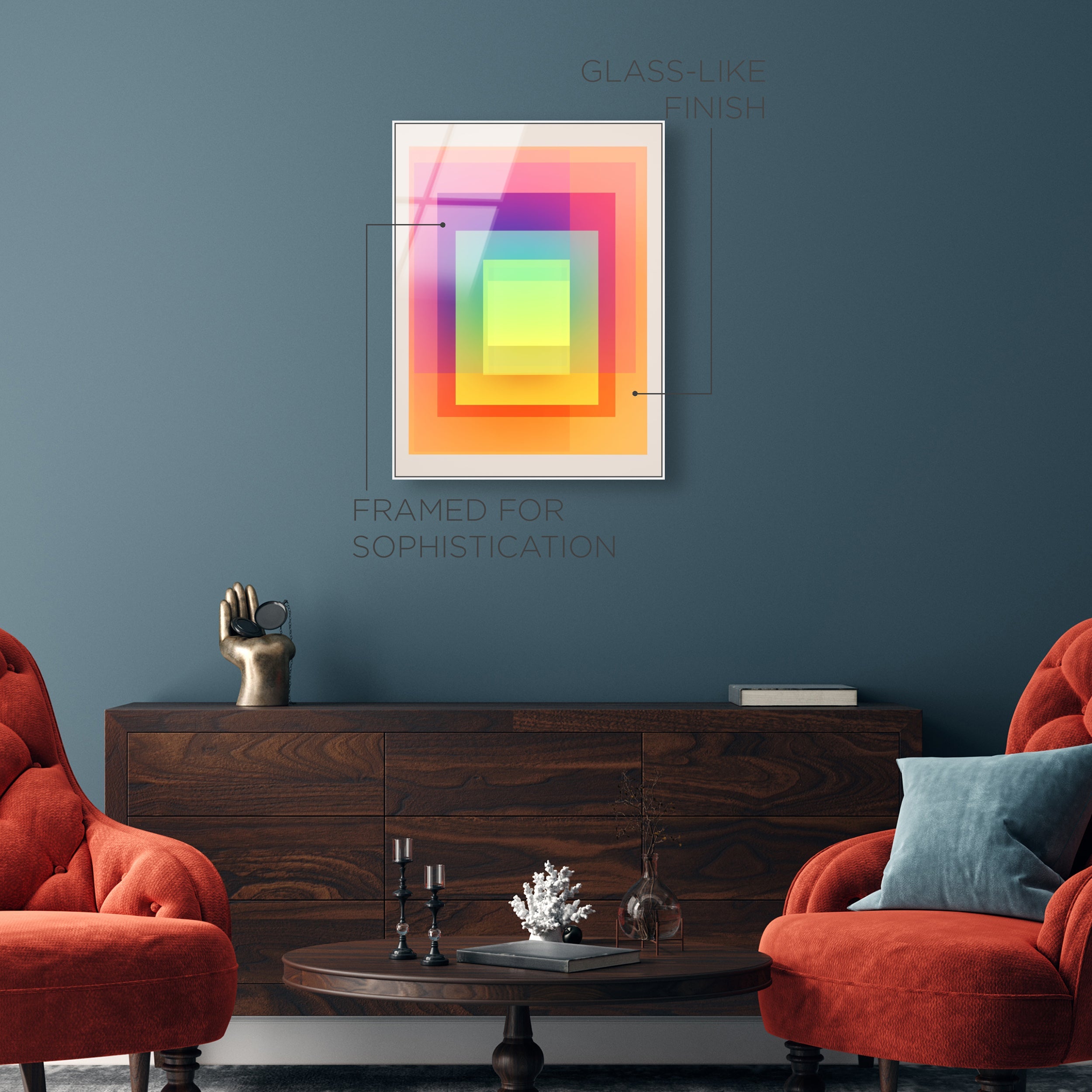 Neon Geo 1 | Acrylic Panel