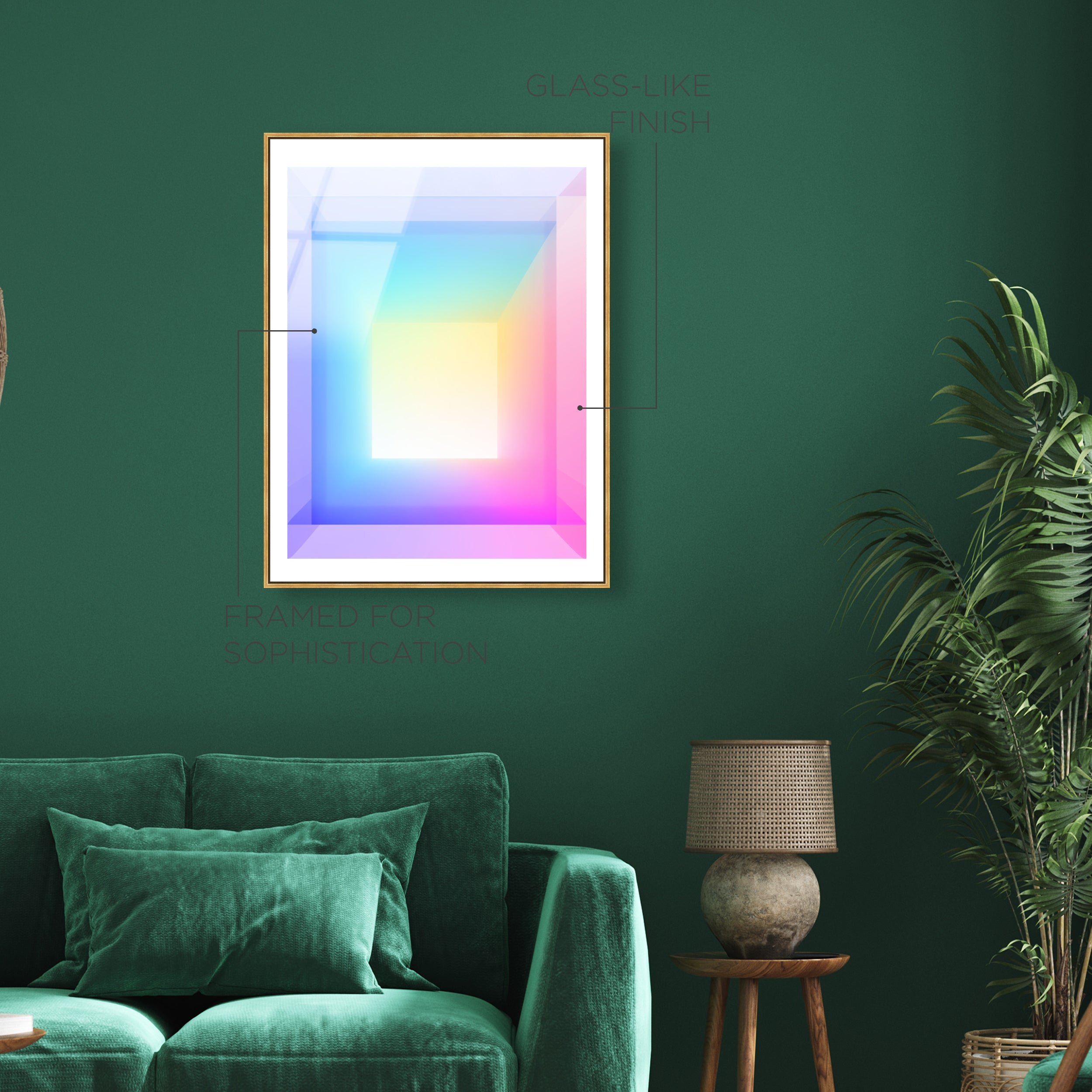 Neon Geo 3 | Acrylic Panel