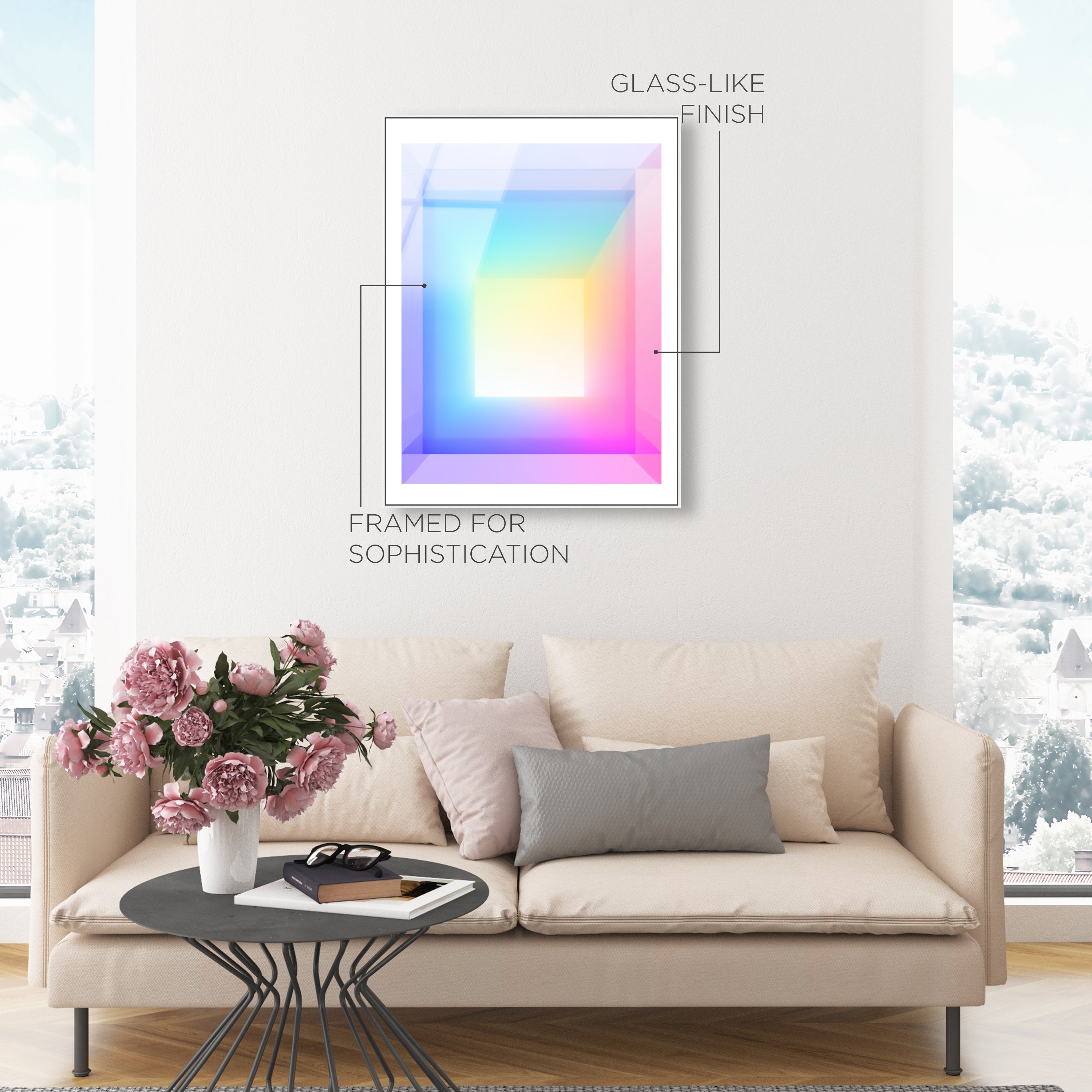 Neon Geo 3 | Acrylic Panel