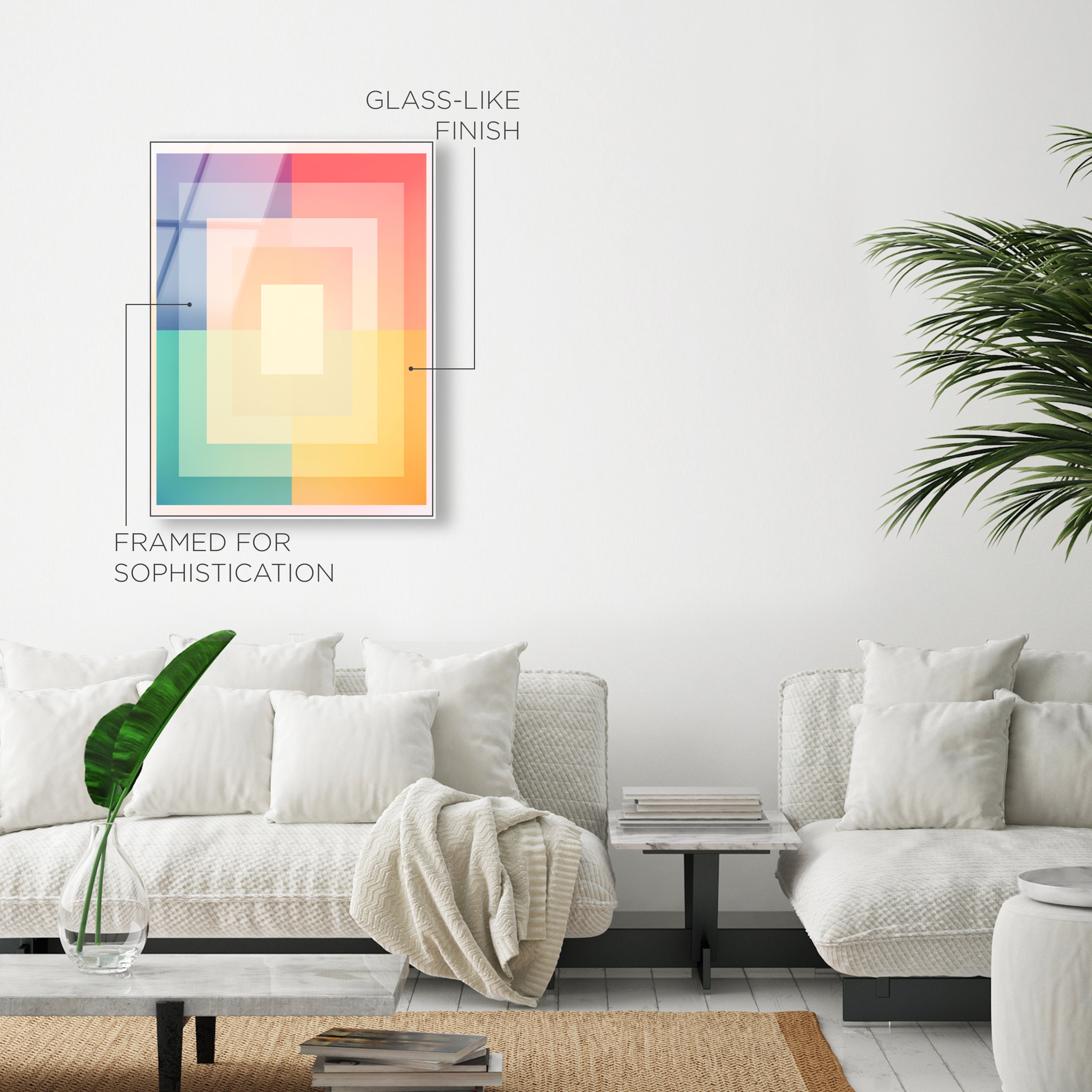 Neon Geo 5 | Acrylic Panel
