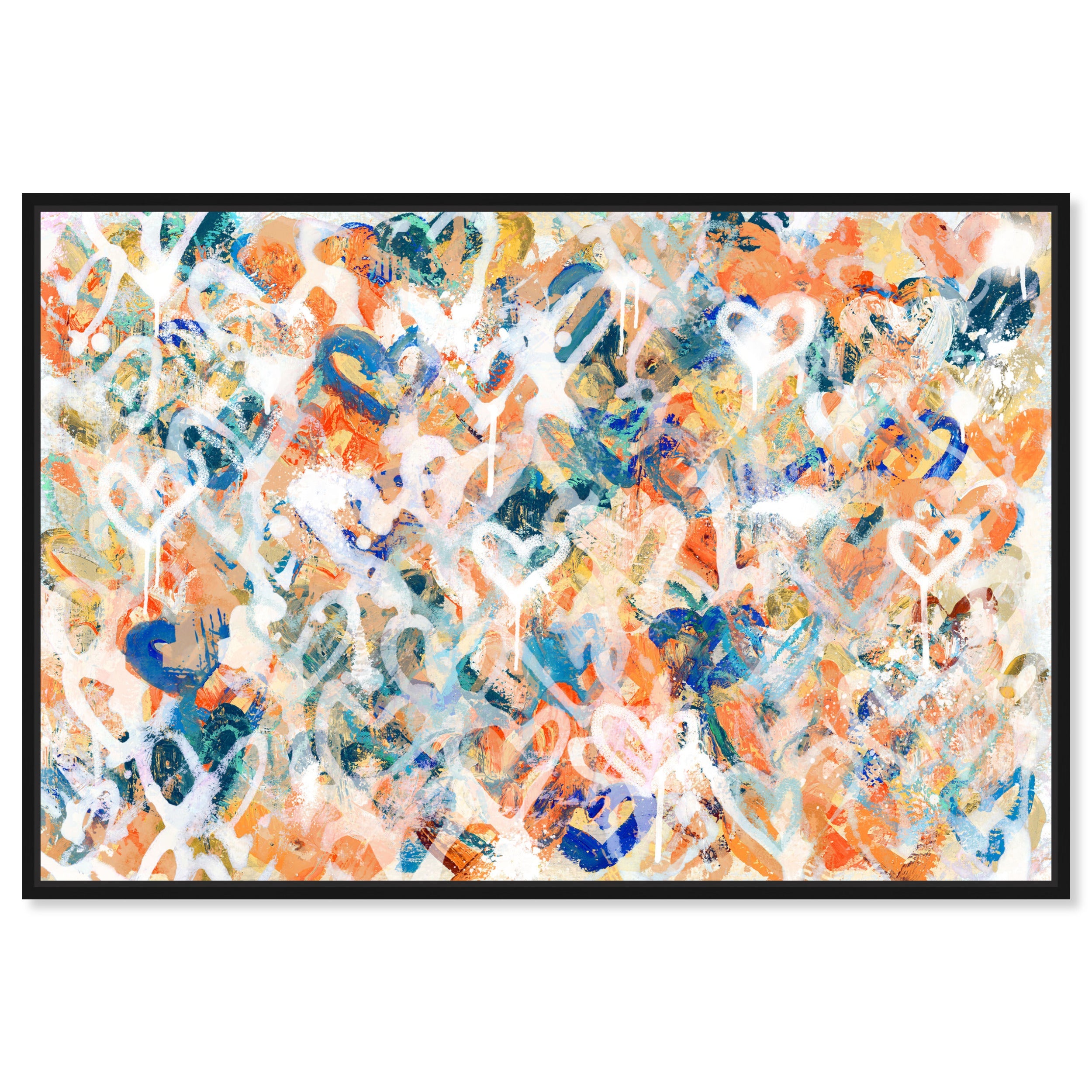 Peach Fuzz Graffiti - With Acrylic Paint