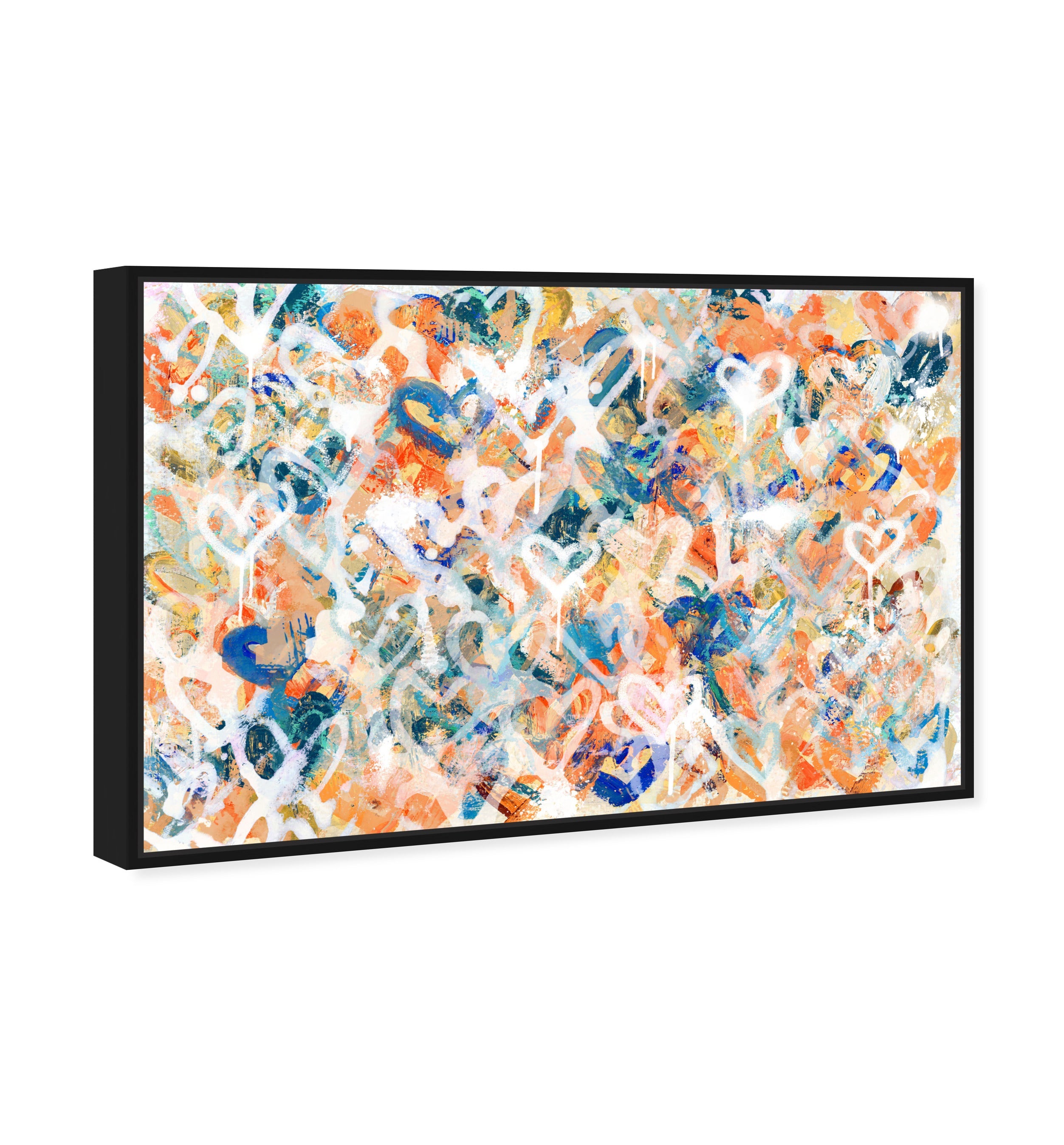 Peach Fuzz Graffiti - With Acrylic Paint