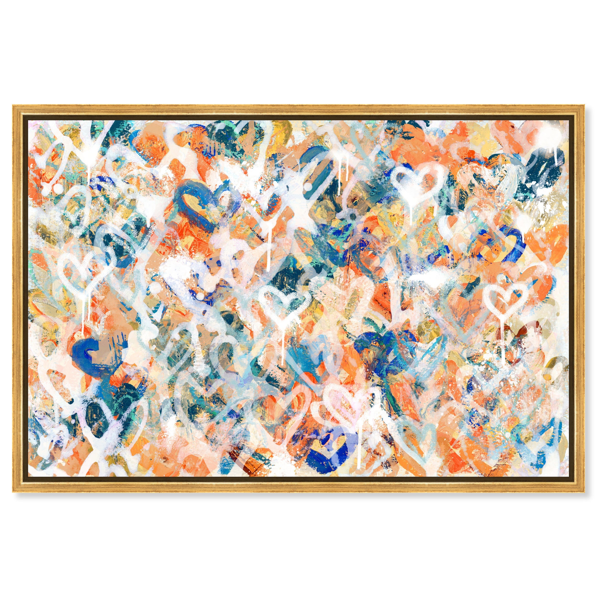 Peach Fuzz Graffiti - With Acrylic Paint