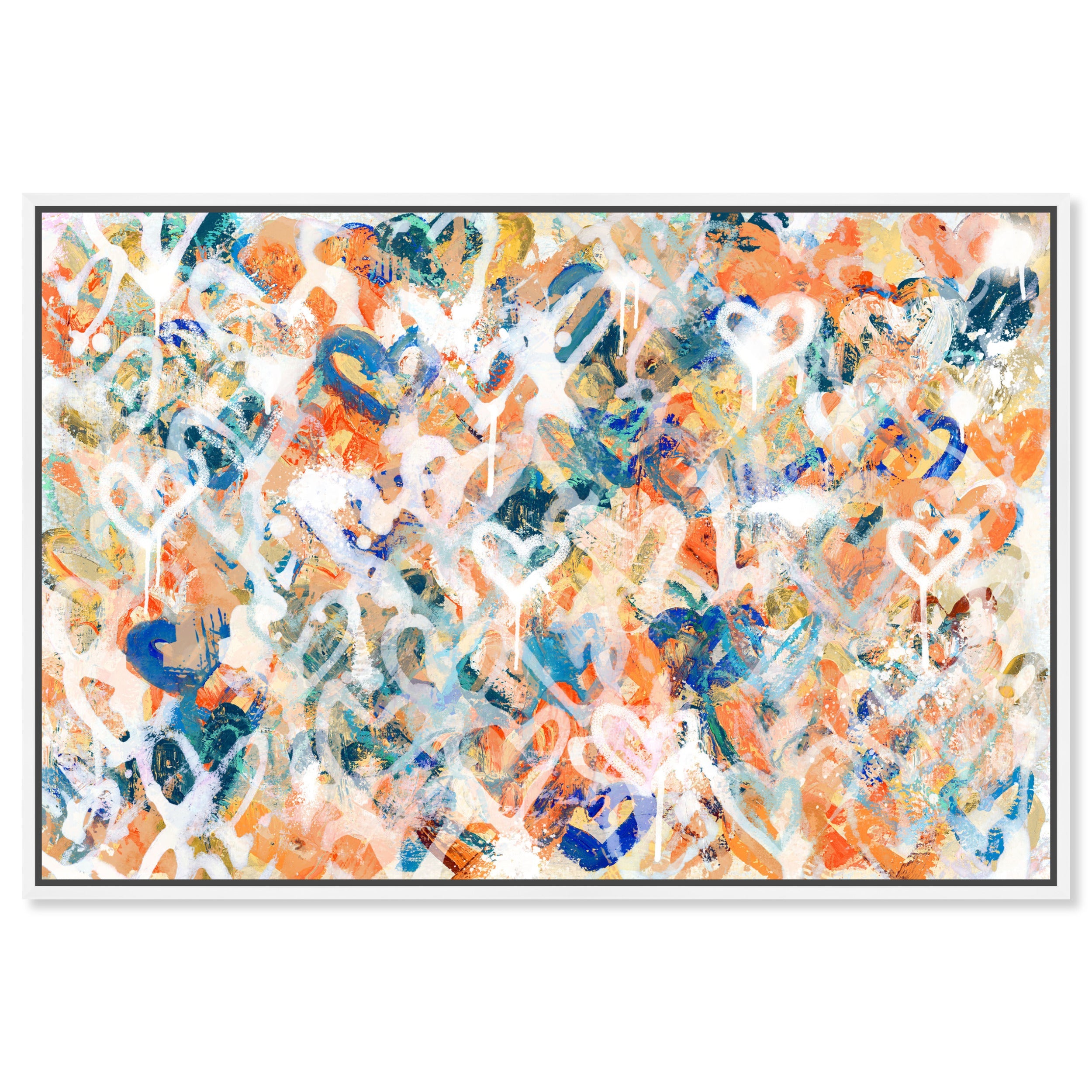 Peach Fuzz Graffiti - With Acrylic Paint
