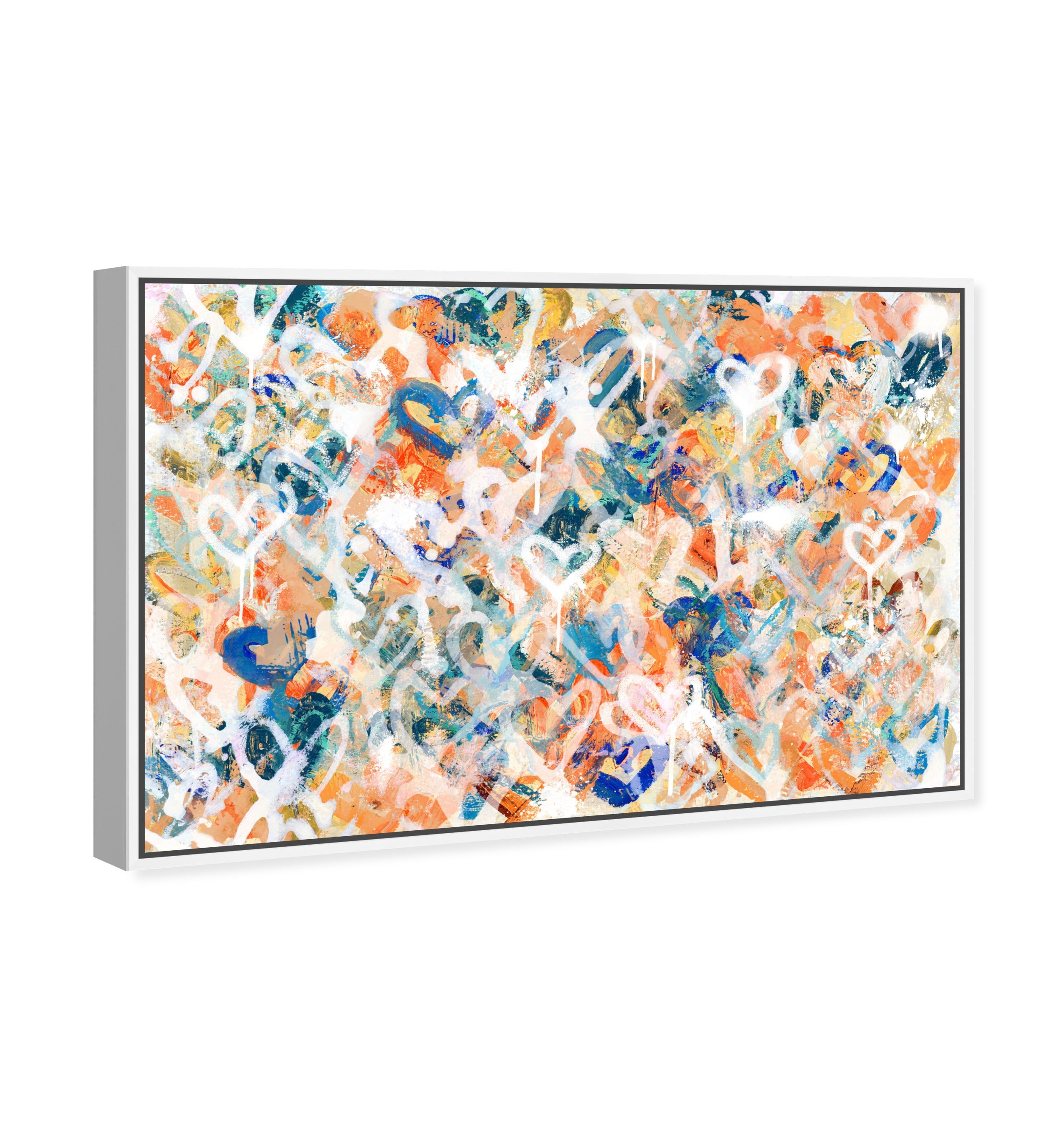 Peach Fuzz Graffiti - With Acrylic Paint