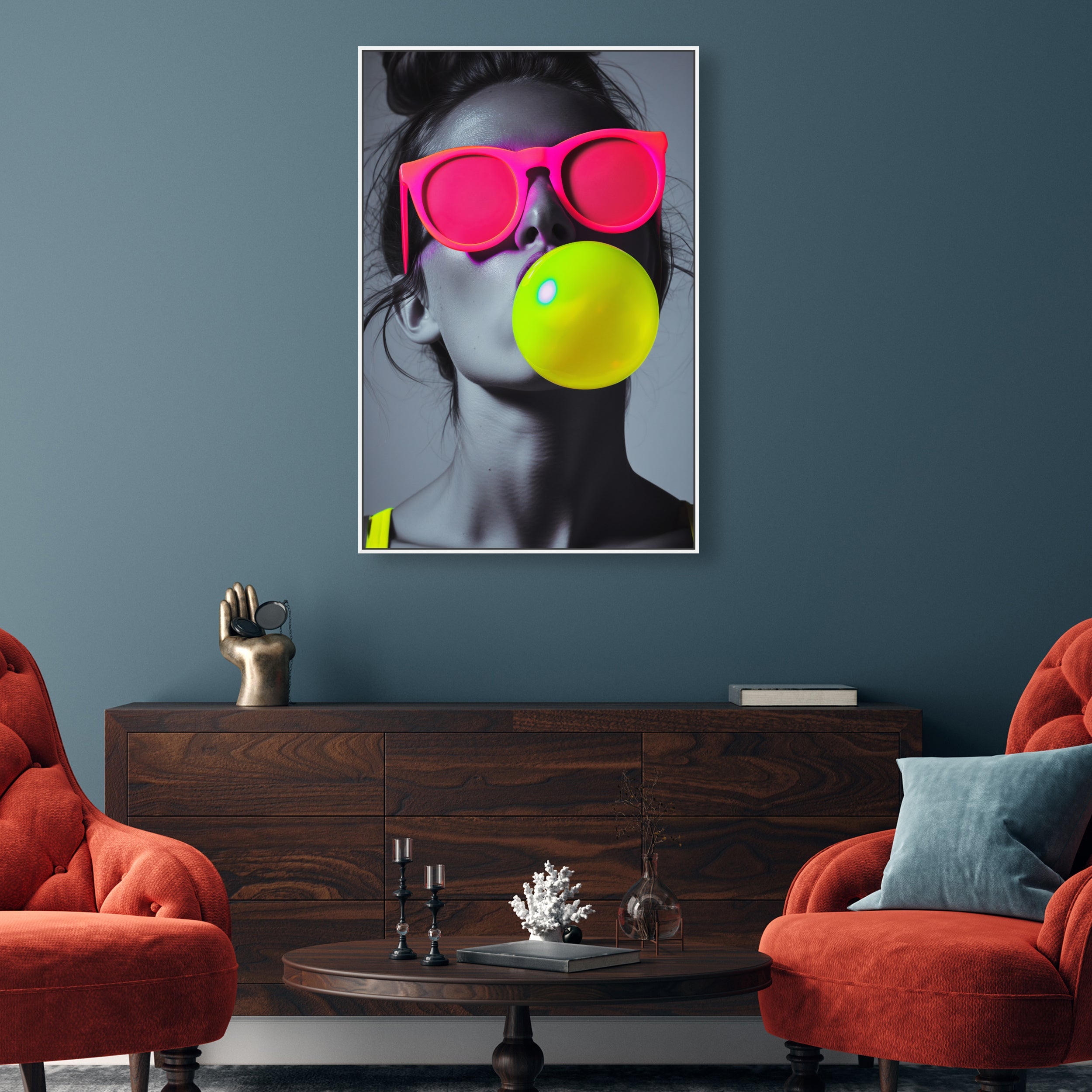 Bubble One - Framed Acrylic Sculpture