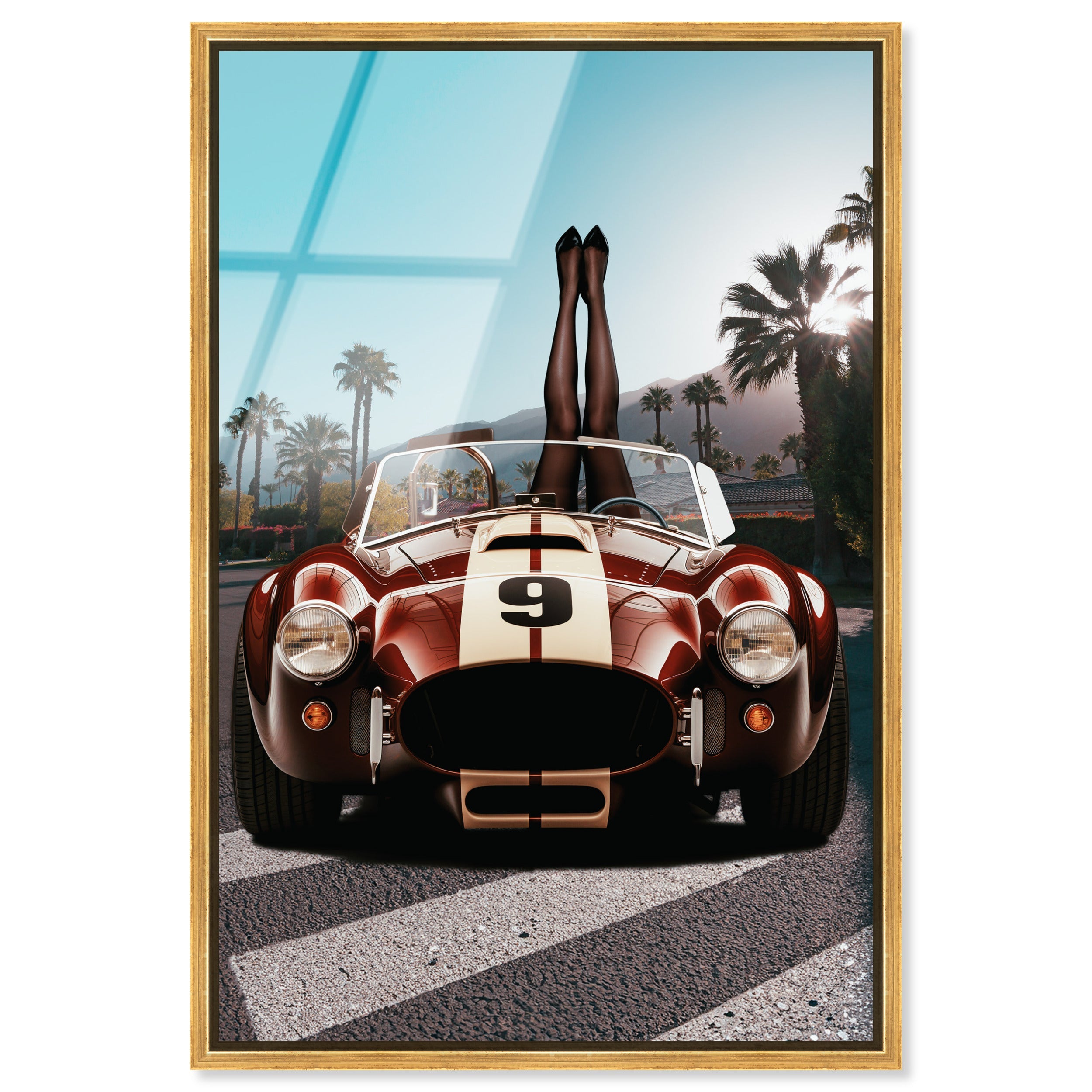 Legs up Cobra - Framed Acrylic Art