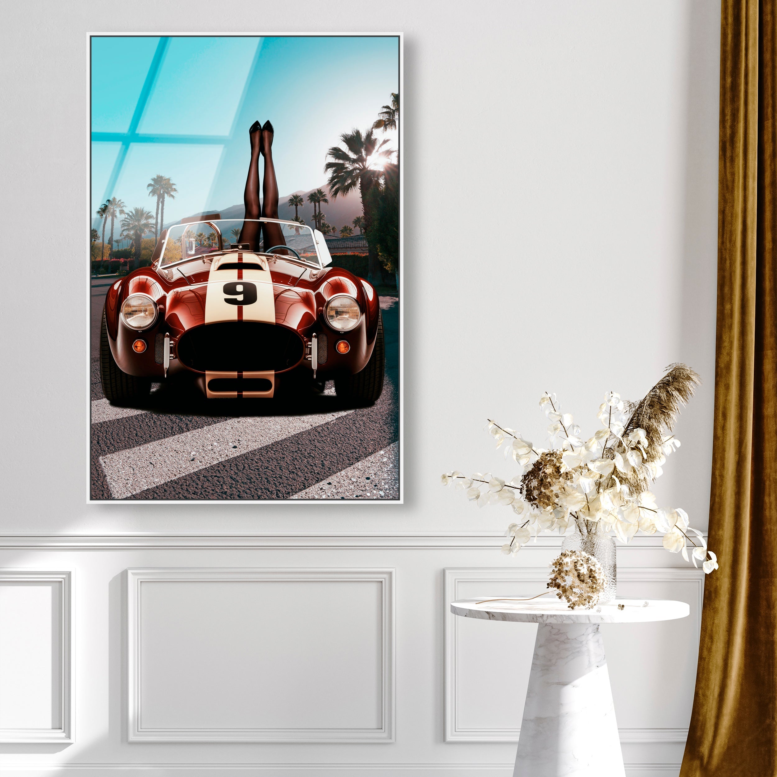 Legs up Cobra - Framed Acrylic Art