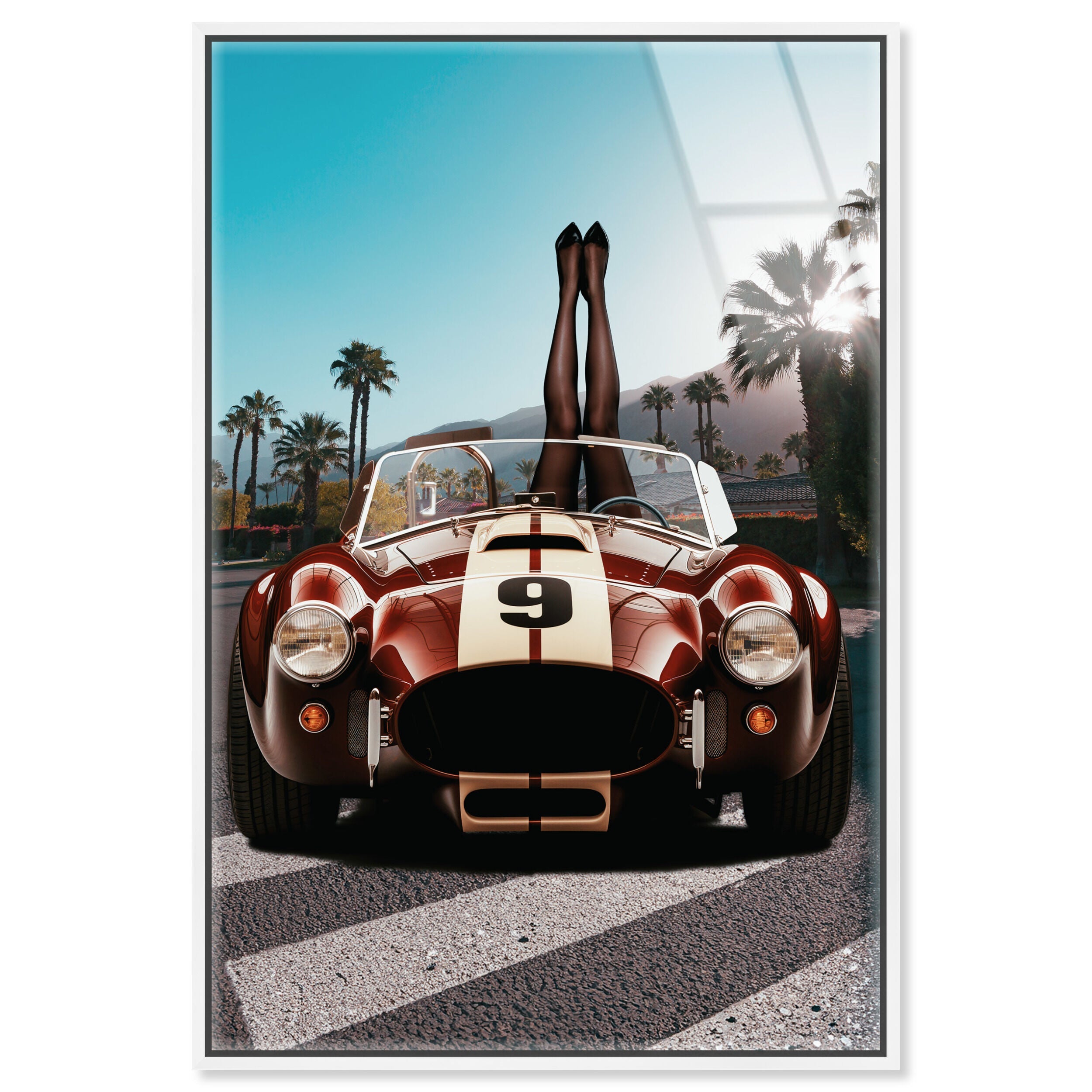Legs up Cobra - Framed Acrylic Art Main image