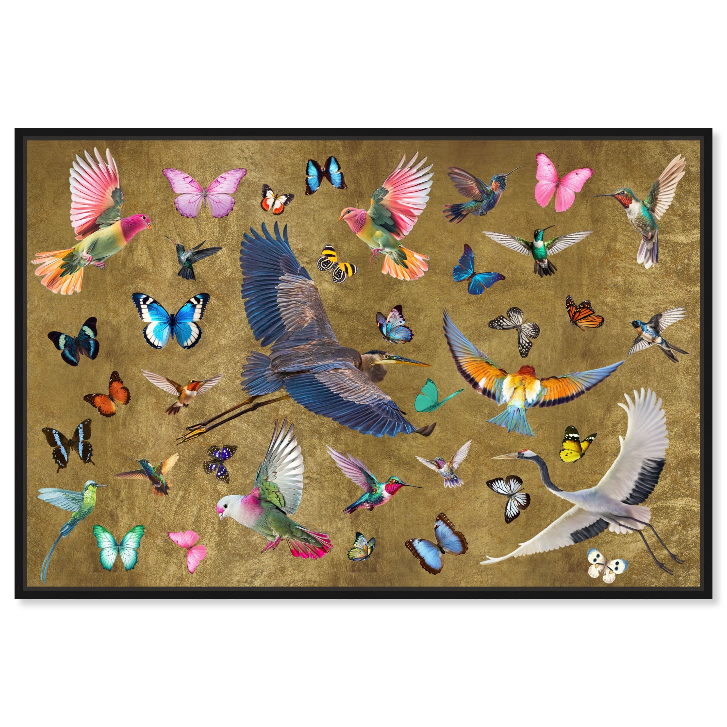 Exotic Singapore Birds - With Gold Leaf Main image