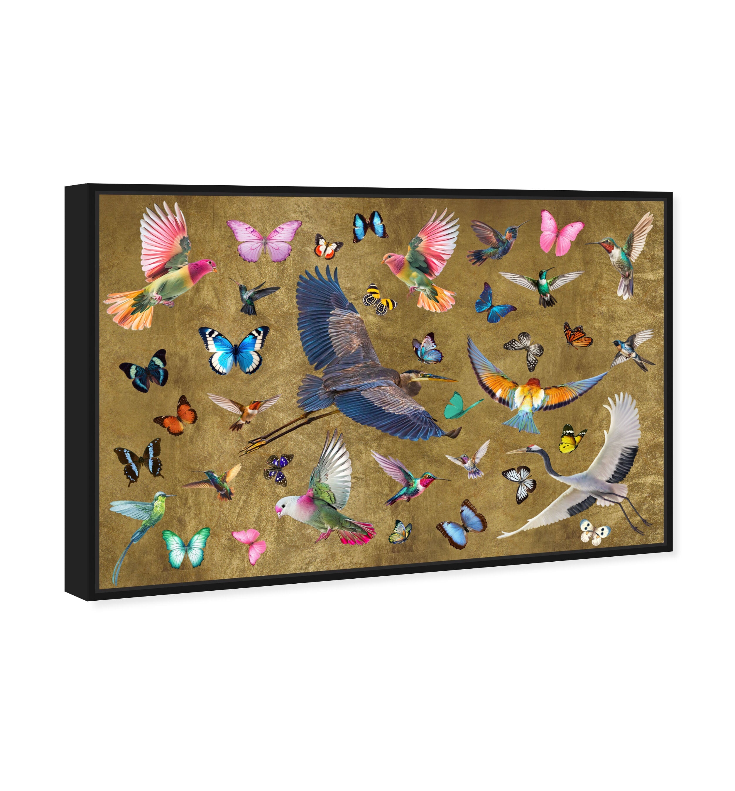 Exotic Singapore Birds - With Gold Leaf Secondary image