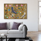 Exotic Singapore Birds - With Gold Leaf