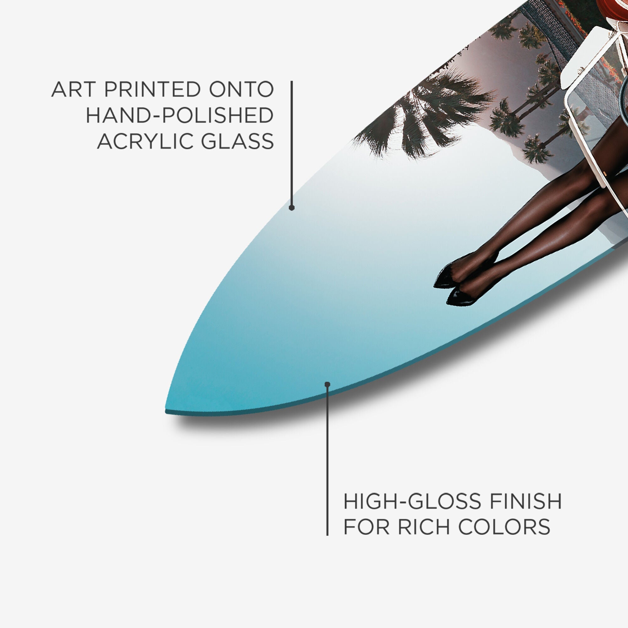 Legs up Surfboard