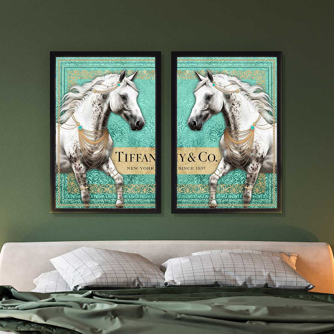Teal Gilded Grace Duo - With Gold Leaf Secondary image