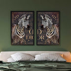 Striped Lux Duo - With Gold Leaf