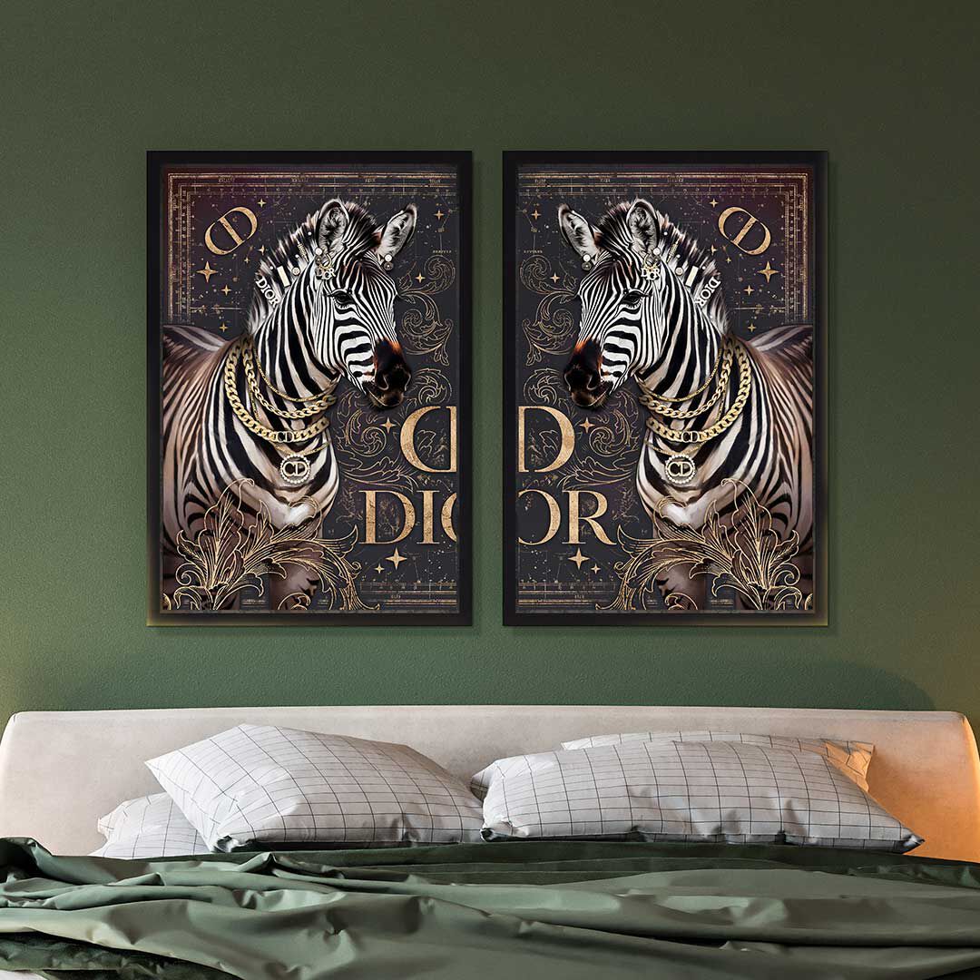 Striped Lux Duo - With Gold Leaf