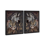 Striped Lux Duo - With Gold Leaf