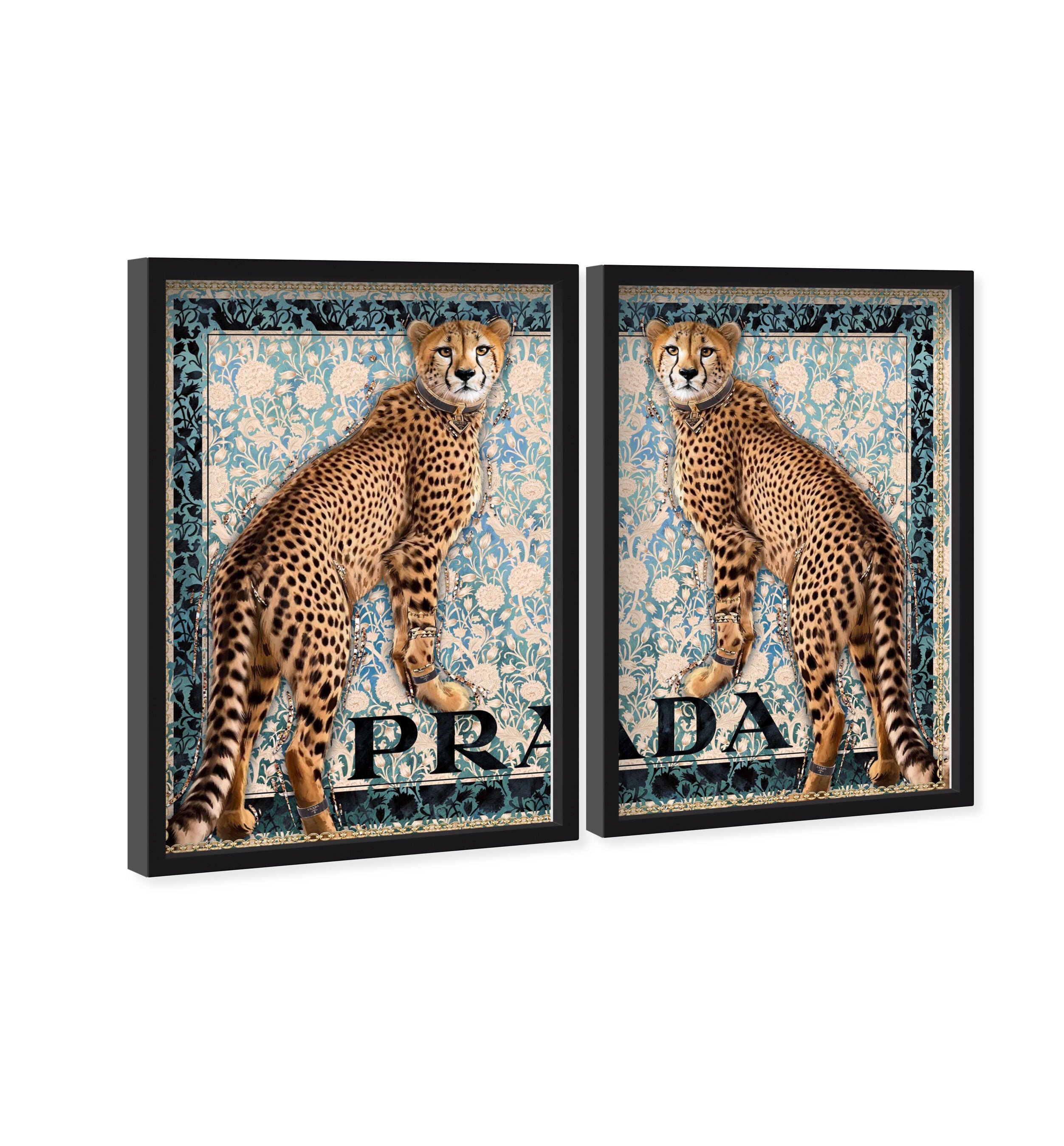 Regal Feline Elegance Duo - With Glitter