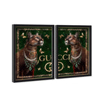 Emerald Legacy Felines Duo - With Gold Leaf