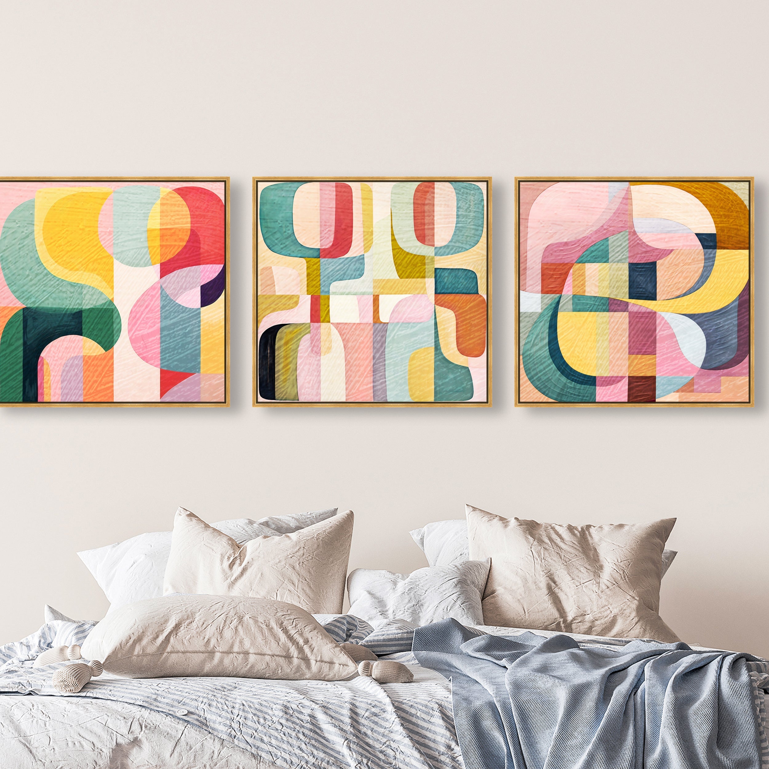 Palm Springs Abstract Set - With High-gloss Gel