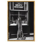 Meaty Mischief - Framed Acrylic Art