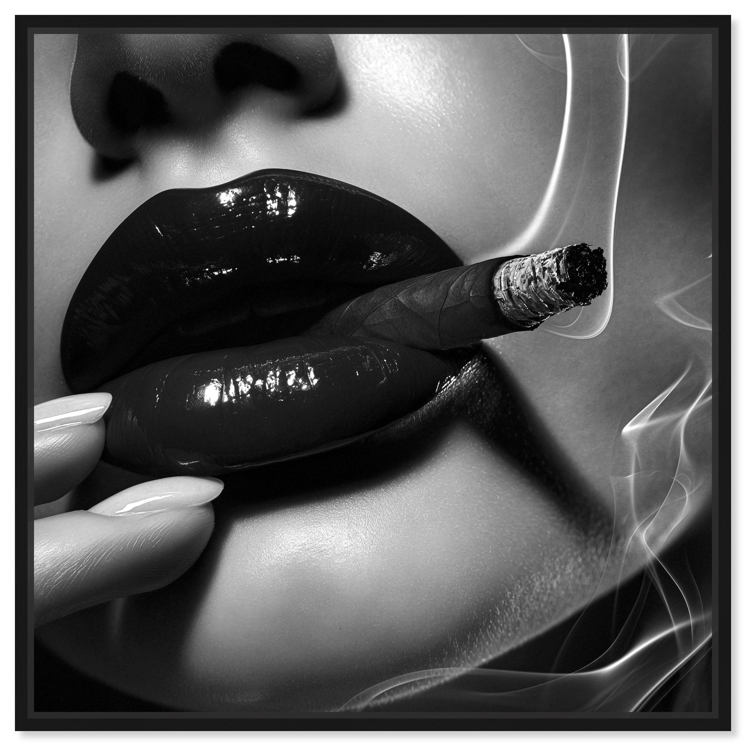 Midnight Smoke - Framed Acrylic Art Main image