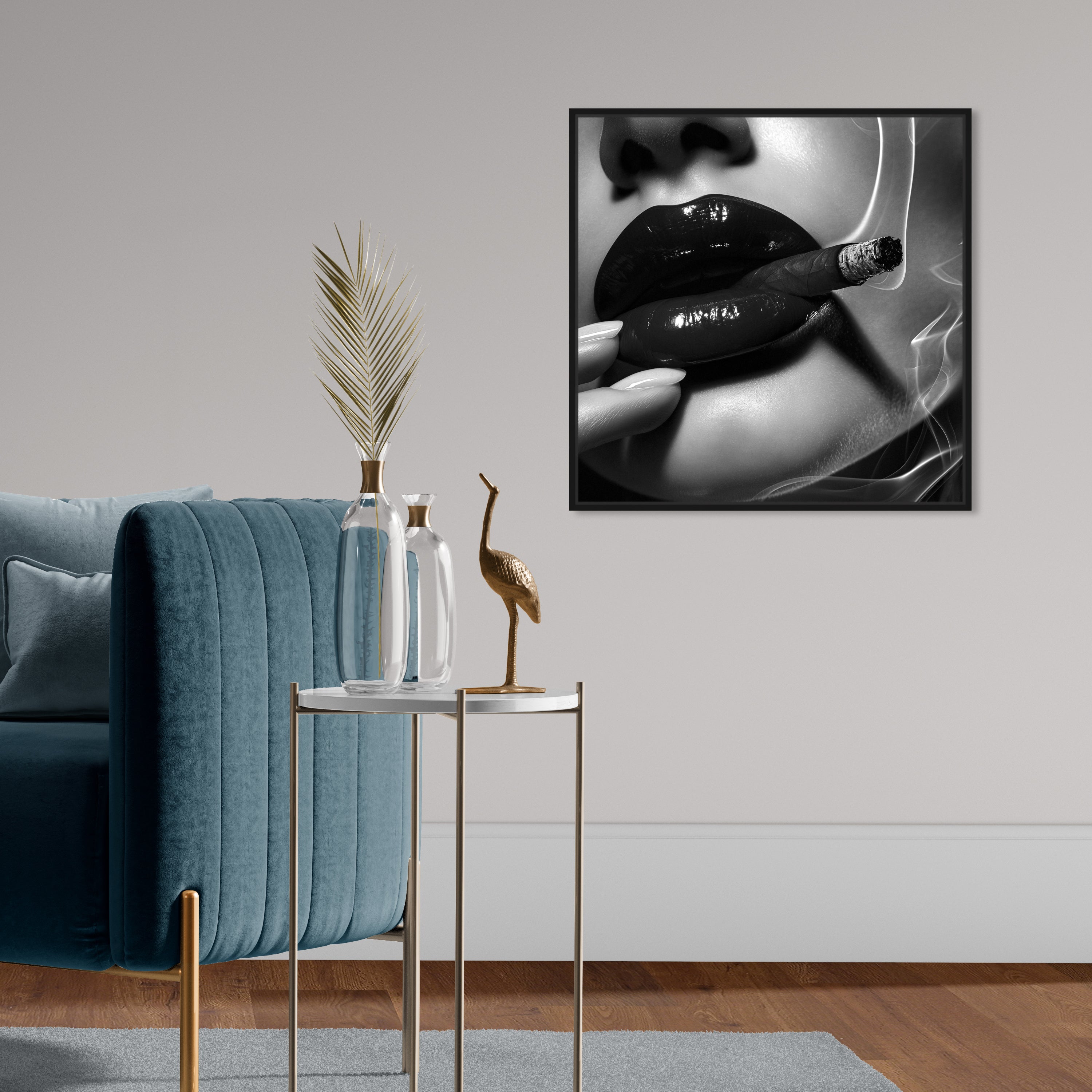Midnight Smoke - Framed Acrylic Art Secondary image