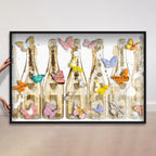 Champagne Morning Bloom | Hand Embellished & Sculptural Gold Leaf Art