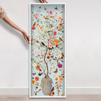 Blooming Coral and Blue| Layered 3 Dimensional Finishes