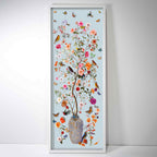 Blooming Coral and Blue| Layered 3 Dimensional Finishes