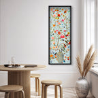 Blooming Coral and Blue 2 | Layered 3 Dimensional Finishes