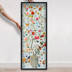 Blooming Coral and Blue 2 | Layered 3 Dimensional Finishes