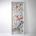 Blooming Coral and Blue 2 | Layered 3 Dimensional Finishes