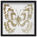 Butterfly Paper Sculpture Gold I | Hand Embellished & Sculptural Gold Leaf Art