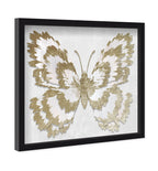 Butterfly Paper Sculpture Gold I | Hand Embellished & Sculptural Gold Leaf Art