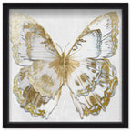 Butterfly Paper Sculpture Gold II | Hand Embellished & Sculptural Gold Leaf Art