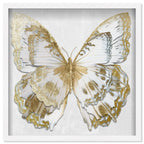 Butterfly Paper Sculpture Gold II | Hand Embellished & Sculptural Gold Leaf Art