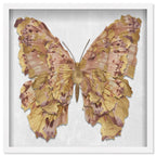 Butterfly Paper Sculpture Gold III | Hand Embellished & Sculptural Gold Leaf Art