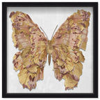 Butterfly Paper Sculpture Gold III | Hand Embellished & Sculptural Gold Leaf Art