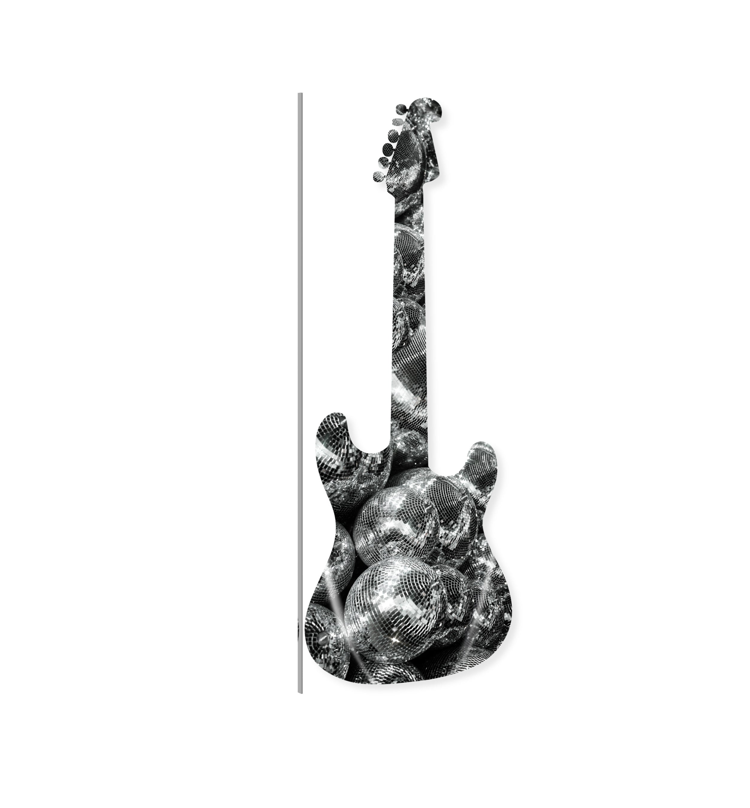 Disco Ball Guitar Diecut