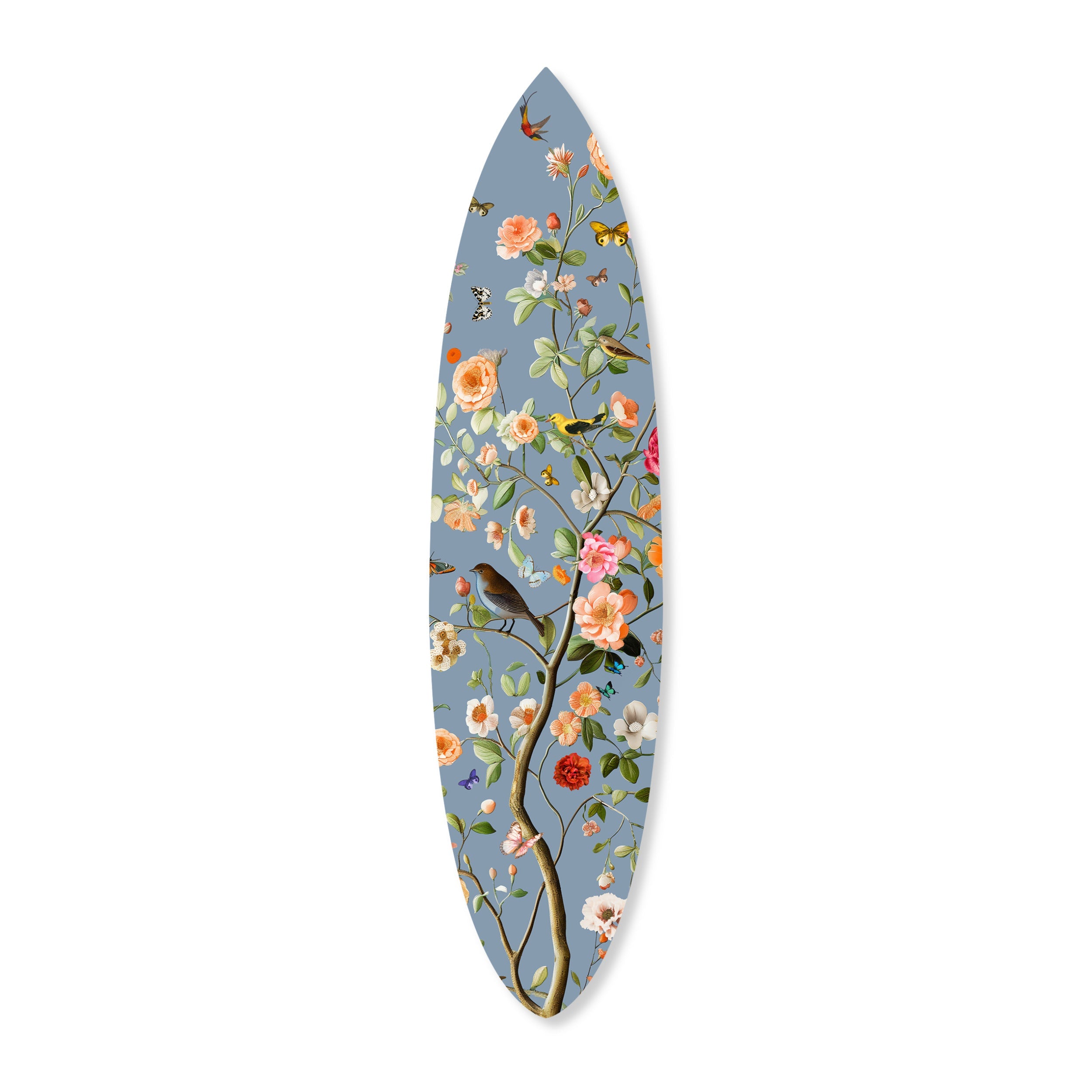 Blooming Dusty Blue Acrylic Surfboard