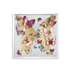 Butterfly Pins Merlot | Hand Embellished & Sculptural Gold Leaf Art