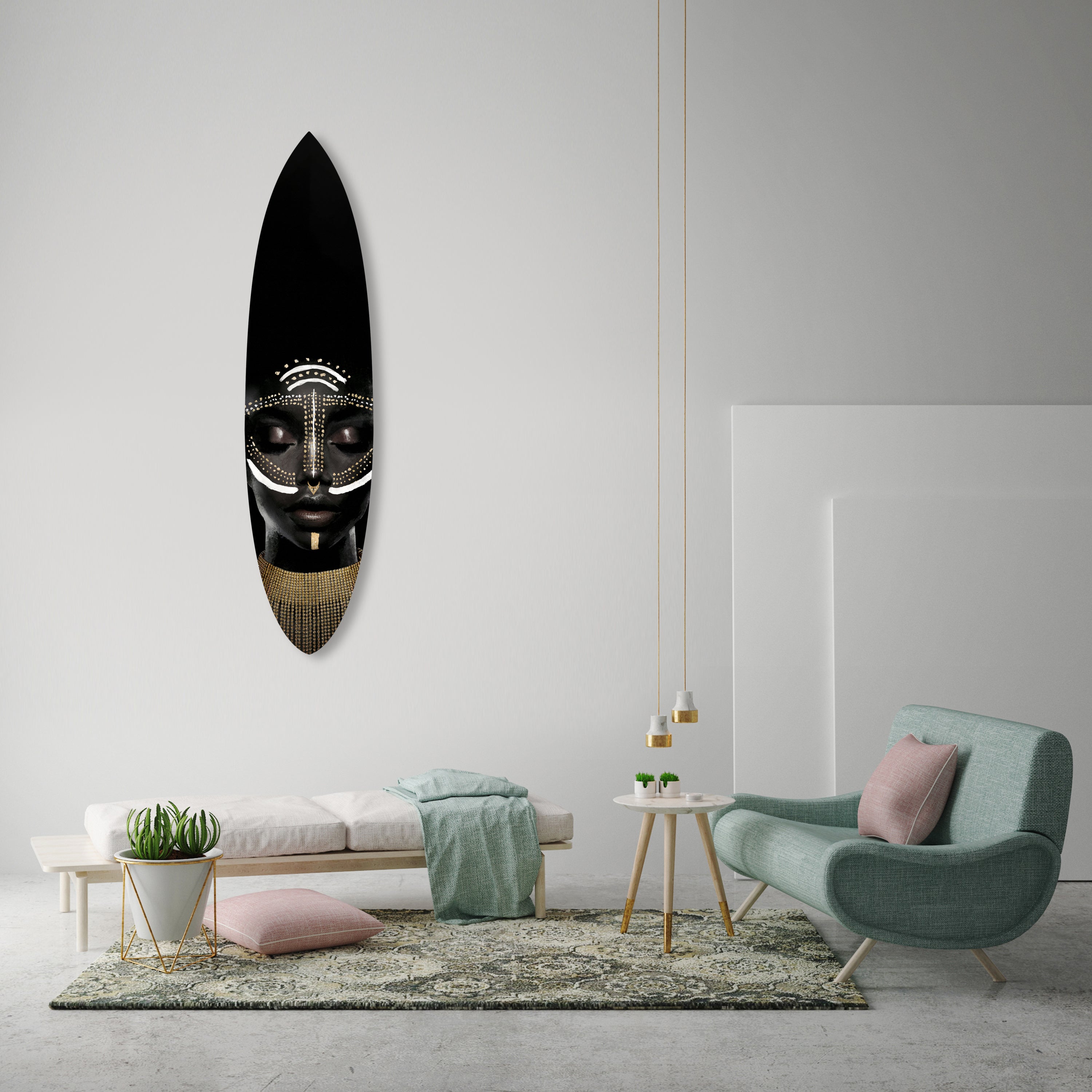 Queenly Reign of Gold I Surfboard